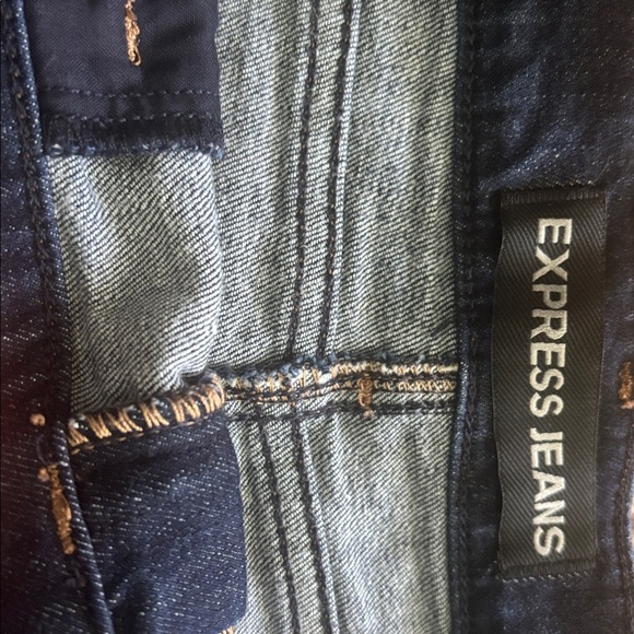 Express Jean Skirt - scissor  hem  - 4 - Picture 2 of 3
